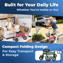 Load image into Gallery viewer, Foldable Knee Rover Scooter for Foot Surgery - Comfort &amp; Control with Basket
