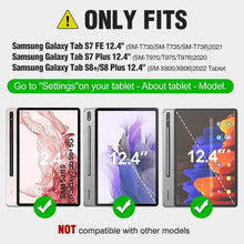 Load image into Gallery viewer, Detachable Folio Keyboard Case for Galaxy Tab S8+/S7+ with Multi-Touch Trackpad