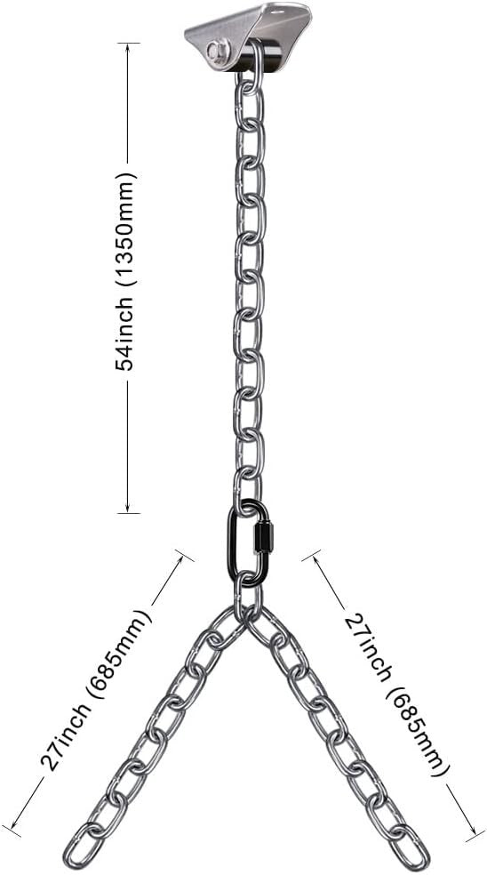 Durable 81" Hanging Chain Kit with Carabiners - Perfect for Swings & Hammocks