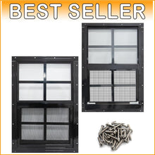 Load image into Gallery viewer, Energy-Efficient 2 Pack Shed Windows - 12x18 with Tempered Glass Protection