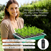 Load image into Gallery viewer, Advanced Seed Starter Tray with Heat Mat, Soil Meter &amp; Gnat Traps - Indoor Use