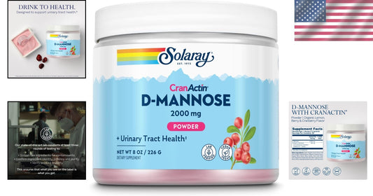 Refreshing 2000 mg D-Mannose & Cranberry Extract Powder - Healthy UT Function