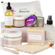 Load image into Gallery viewer, Handmade Lavender Spa Gift Basket - Indulgent 9-Piece Collection for Women