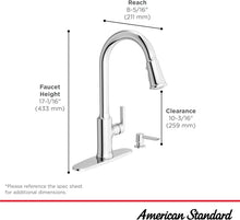 Load image into Gallery viewer, Durable 1-Hole Kitchen Faucet with Retractable Sprayer - Elegant Stainless Steel