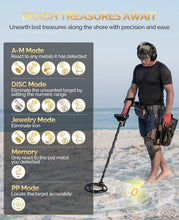 Load image into Gallery viewer, Lightweight &amp; Adjustable Metal Detector with 5 Modes for Easy Treasure Hunting