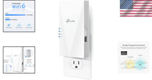 Load image into Gallery viewer, Seamless WiFi 6 AX1500 Extender - Easy Setup with Tether App and OneMesh Support