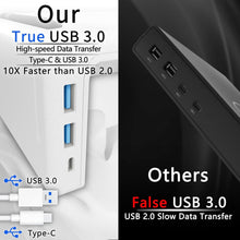 Load image into Gallery viewer, Sturdy 3-Width Adjustable Monitor Stand Riser with USB Ports &amp; Ergonomic Design
