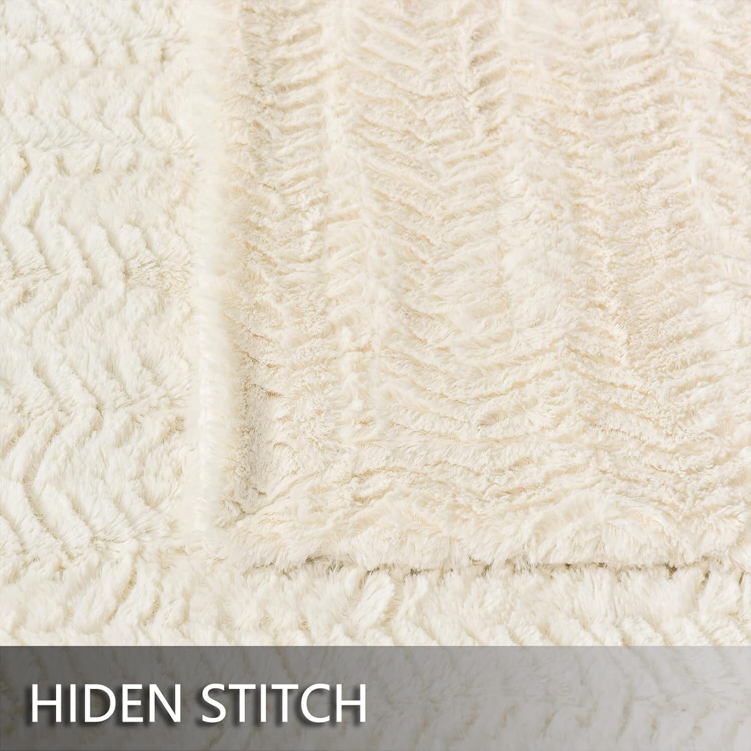 All-Season Twin XL Faux Fur Blanket 63" x 90" - Stylish Bohemian Comfort