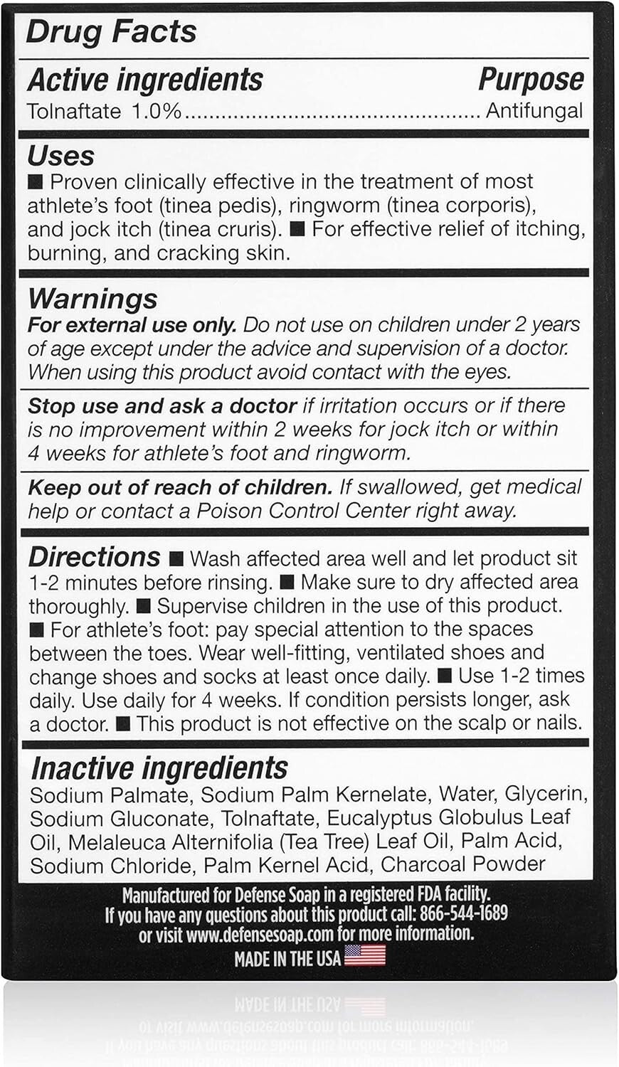 Tolnaftate Antifungal Bar Soap 5-Pack | Medicated Treatment for Skin Fungus