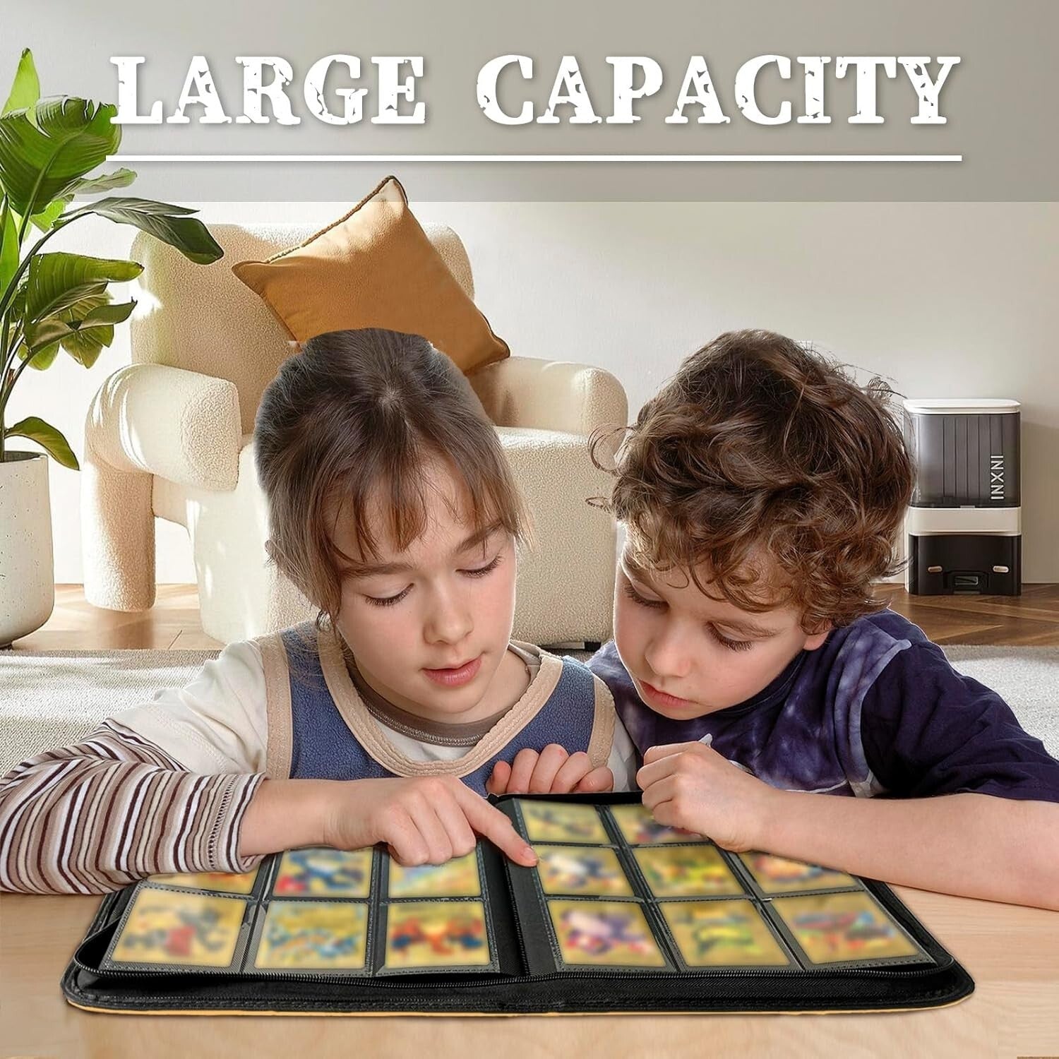 Exclusive Silvery Blue Card Album with 20 Double-Sided Pages for Collectibles