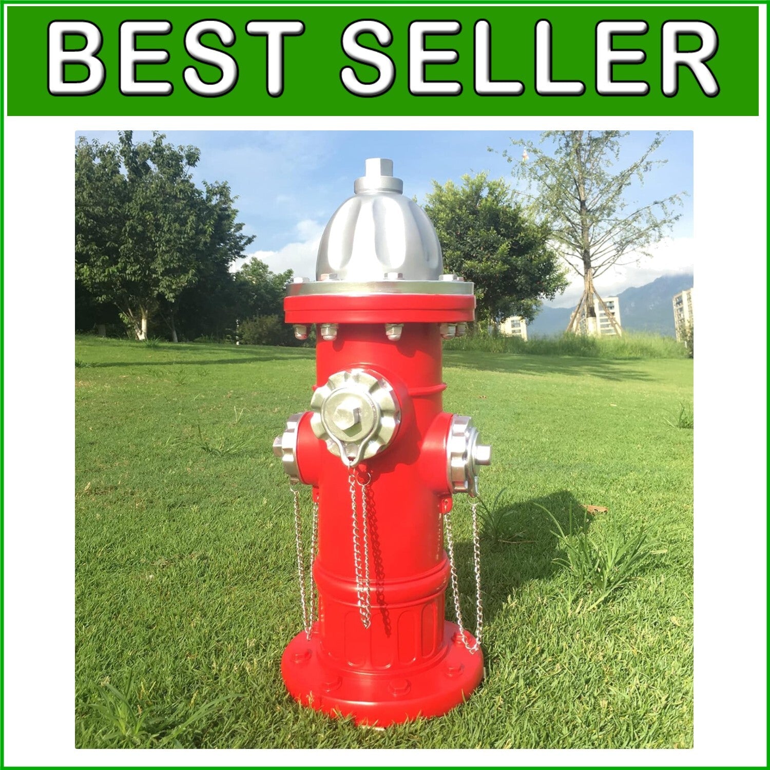 Colorful 17.5" Resin Fire Hydrant Dog Pee Post - Perfect for Potty Training!