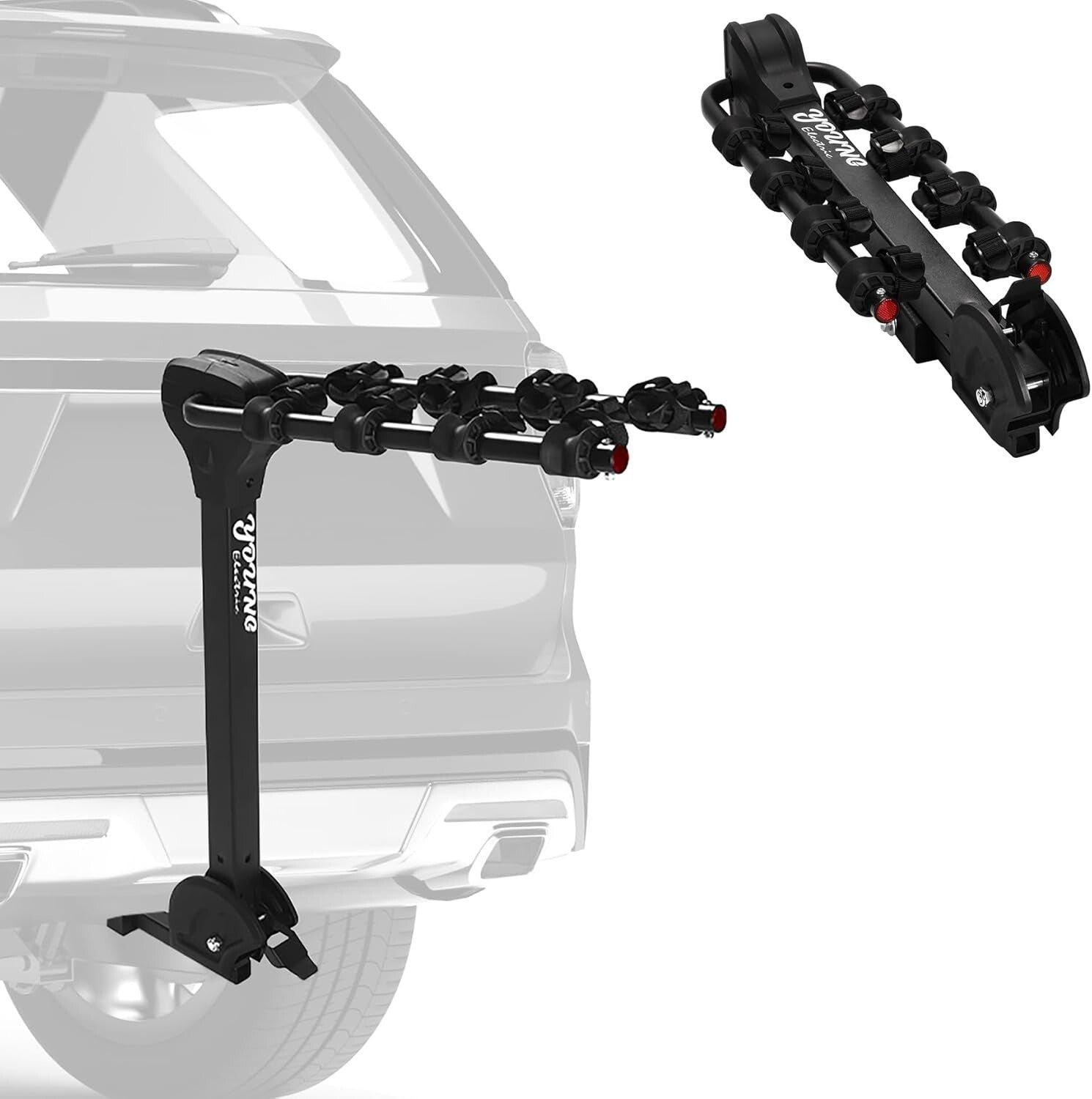 4-Bike Tilting Hitch Carrier with Convenient Pedal - For All Your Adventures