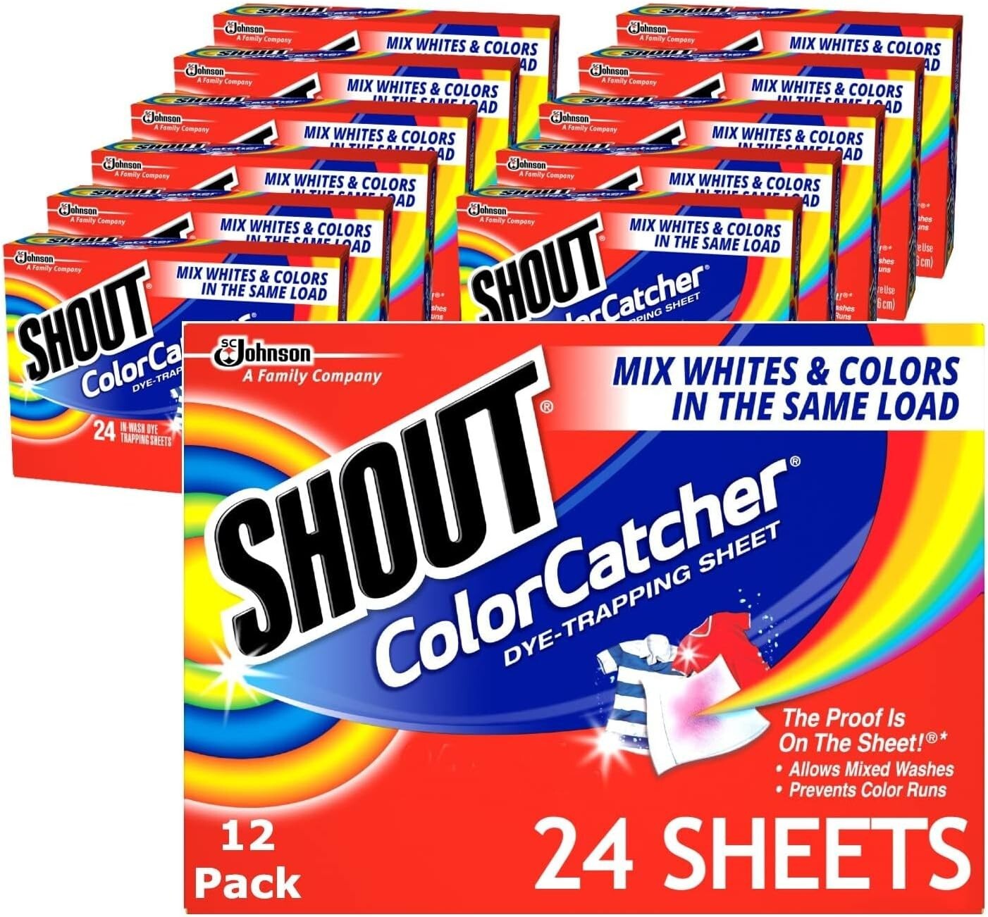 Efficient Laundry Color Catchers - 288 Dye-Trapping Sheets for Vibrant Clothes