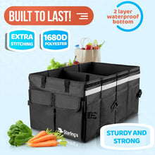 Load image into Gallery viewer, Heavy-Duty Car Trunk Organizer - Foldable Storage Box with Waterproof Bottom