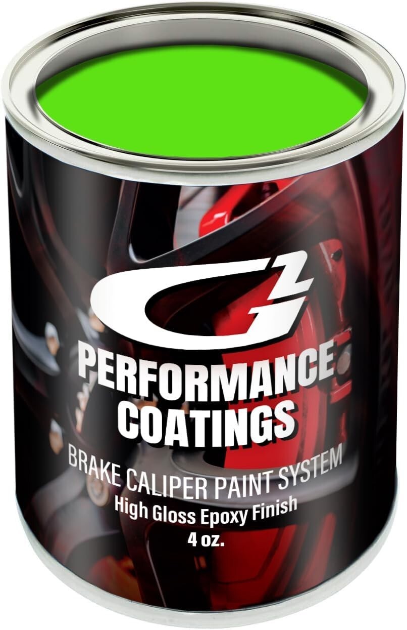 Extreme Durability Lime Green Brake Caliper Paint - Glossy & Heat Proof System