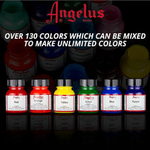 Load image into Gallery viewer, All-in-One Leather Paint Set: 12 Colors in 1 Oz Bottles with Brush Included