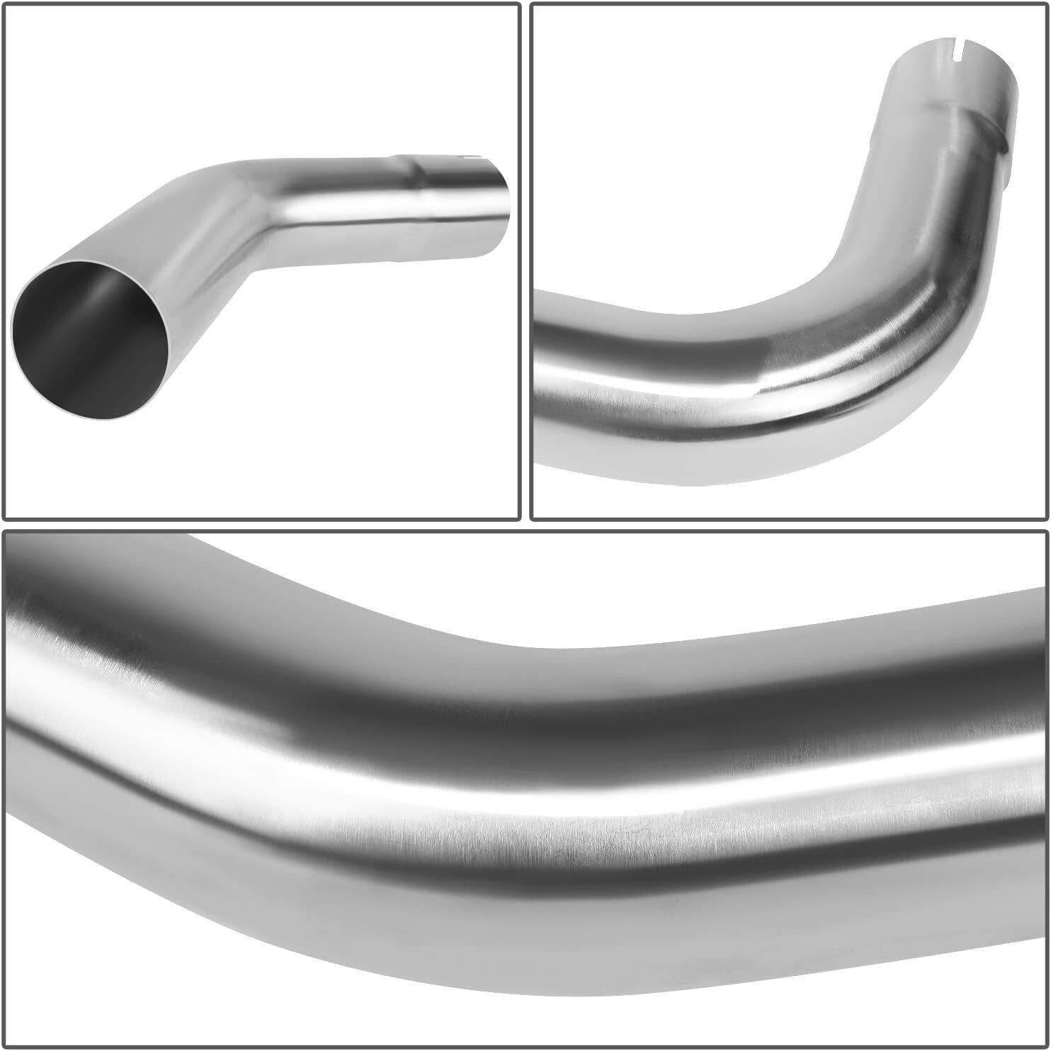 DIY Custom 8-Piece Stainless Steel Exhaust Tubing Kit - Universal Fit, Durable