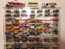 Load image into Gallery viewer, Compact Wall-Mounted Toy Car Display Cabinet - Holds 56 Diecast Models