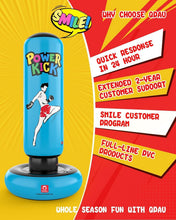 Load image into Gallery viewer, Kids 66-Inch Inflatable Punching Bag Set with Gloves - Fun Gift for Martial Arts