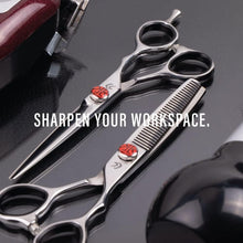 Load image into Gallery viewer, Versatile 6.5" Tokko Hair Shears - Regular and Thinning Scissors for Barbers