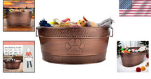 Load image into Gallery viewer, Indestructible Copper Galvanized Dog Toy Bin - Stylish 25 Qt Storage Solution