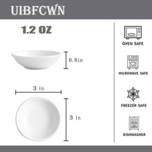 Load image into Gallery viewer, Attractive and Practical White Ceramic Sauce Bowls – 55 Piece Set for Gifting