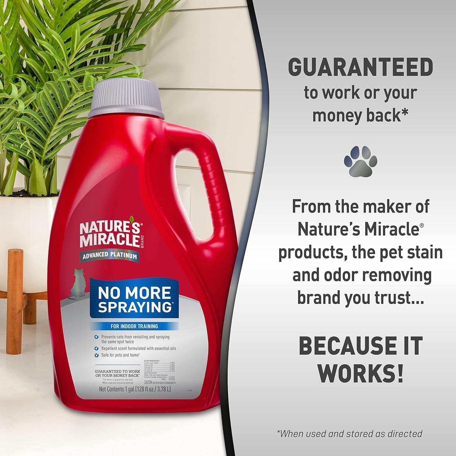 24 Oz. Advanced Platinum Indoor Cat Spraying Solution - Safe & Effective Formula