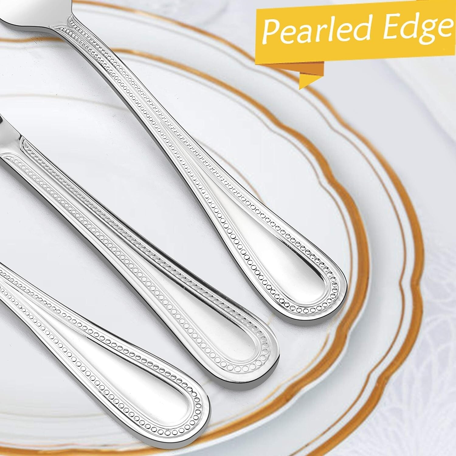 Dishwasher Safe Stainless Steel Cutlery Set for 12 – Luxurious Dining Experience