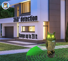 Load image into Gallery viewer, Solar Owl Guardian with Motion Detector &amp; Flashing Eyes - Outdoor Decoration
