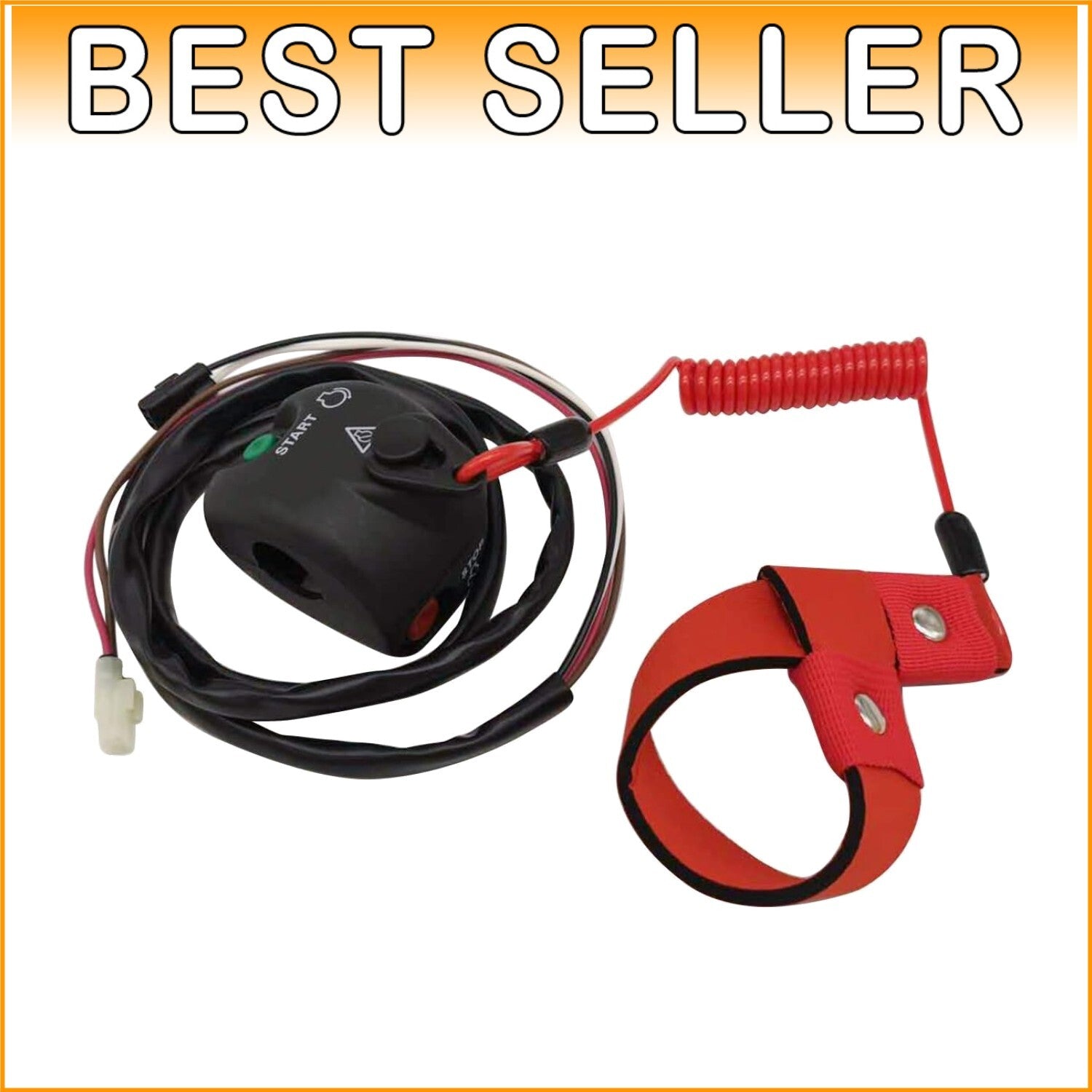 Durable Yamaha WaveRunner Handlebar Kill Switch Box with Safety Lanyard Included