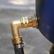 Load image into Gallery viewer, Quality Solid Brass 90-Degree Hose Elbow Connector - Pack of 10 for Durability
