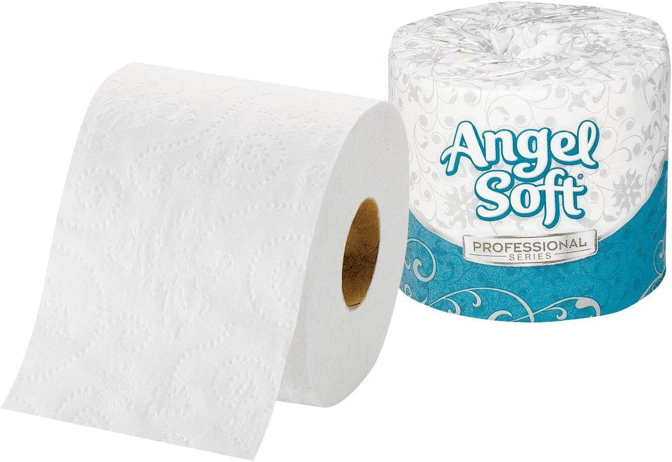 Angel Soft Professional 2-Ply Toilet Paper Pack of 40 Rolls, Soft & Sustainable