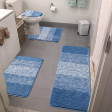 Load image into Gallery viewer, Soft and Absorbent 4-Piece Non-Slip Bath Rug Set with Machine Washable Design