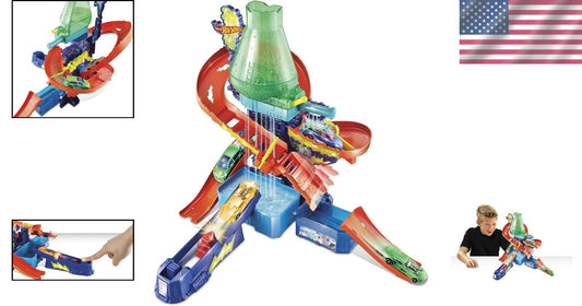 Exciting Color Shifters Lab Playset with Release Lever and Car - Thrilling Races