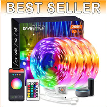 Load image into Gallery viewer, Voice-Controlled Smart RGB LED Lights - 200ft Multicolor Glow for Any Occasion