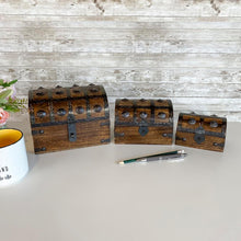Load image into Gallery viewer, Vintage Handcrafted Treasure Chest – Perfect for Jewelry and Keepsakes Storage