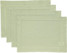 Load image into Gallery viewer, Versatile Sage Green Linen Placemats for Easter &amp; All Occasions - Set of 4