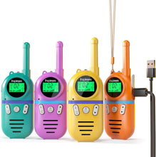 Load image into Gallery viewer, Lightweight Rechargeable Walkie Talkies for Kids - Ideal for Family Adventures