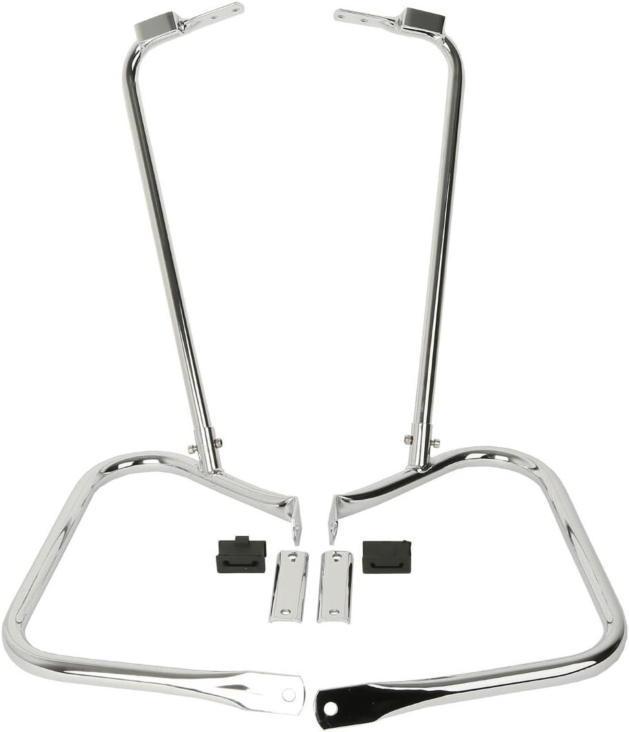 Durable Chrome Saddlebag Supports for Harley Davidson Electra Glide & Road King