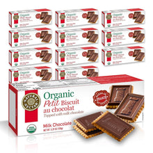 Load image into Gallery viewer, Luxury Organic Milk Chocolate Petit Biscuit Pack - 12 Snacks, Ideal for Sharing