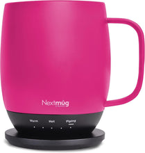 Load image into Gallery viewer, Elegant 14 oz Temperature-Controlled Self-Heating Coffee Mug - True Pink