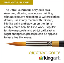 Load image into Gallery viewer, Deluxe Golden Taklon Multimedia Brush Set - Sizes 2-16 for Versatile Painting