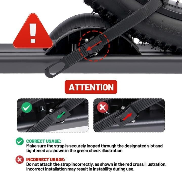 Heavy-Duty Hitch Mount Bike Rack for E-Bikes - Fits SUVs & RVs with 2” Receiver