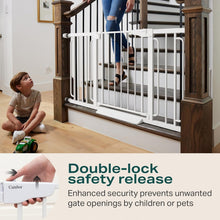 Load image into Gallery viewer, Mom's Choice Winner: Durable Extra Wide Child &amp; Pet Safety Gate (57" Max)