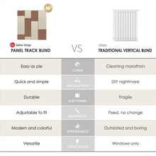 Load image into Gallery viewer, Adjustable Vertical Blinds: Cordless Sliding Door &amp; Room Divider - 45.8" to 86"