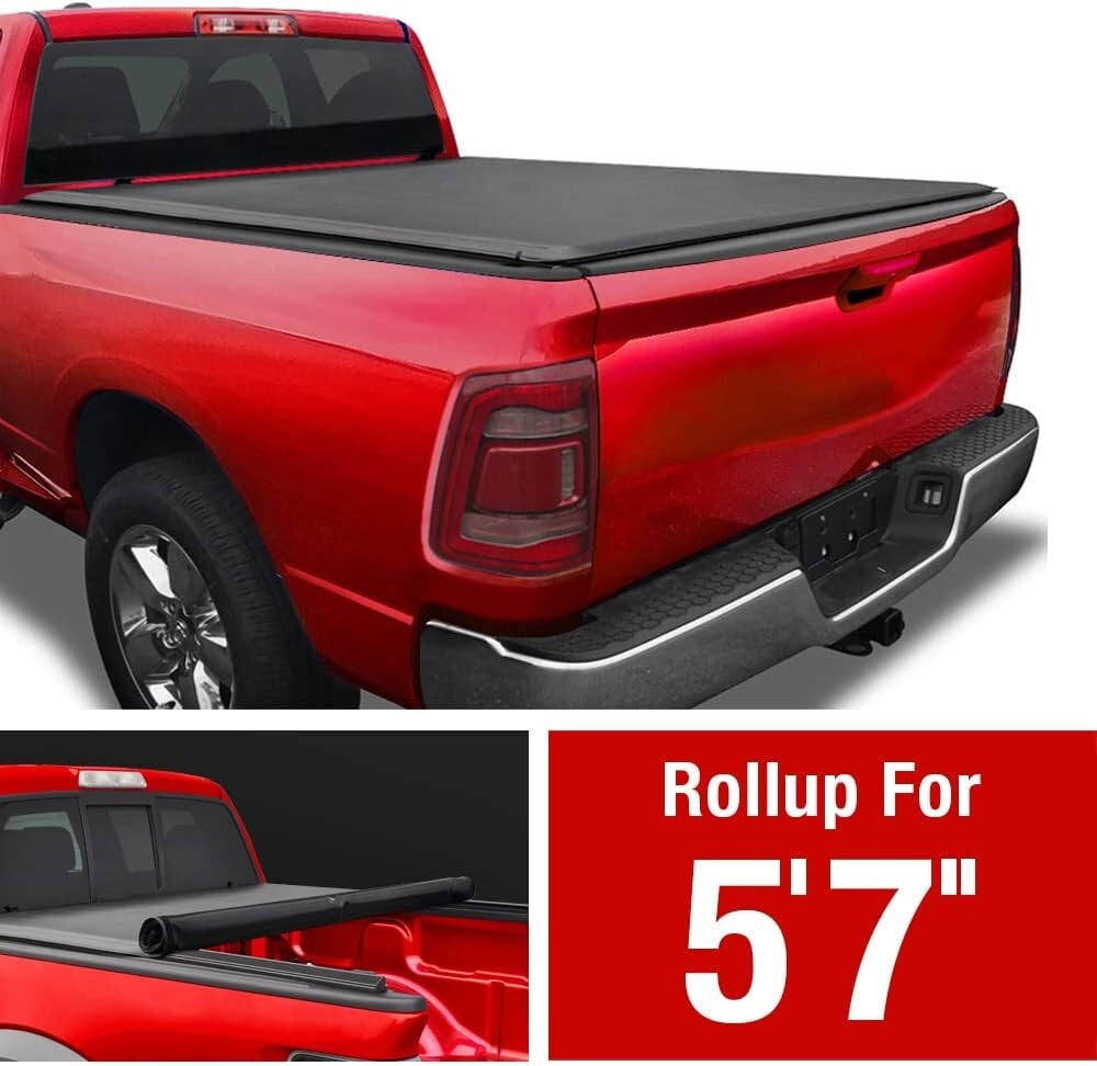 Marine-Grade Roll-Up Tonneau Cover for 2019-2025 Ram 1500 - Weather Resistant