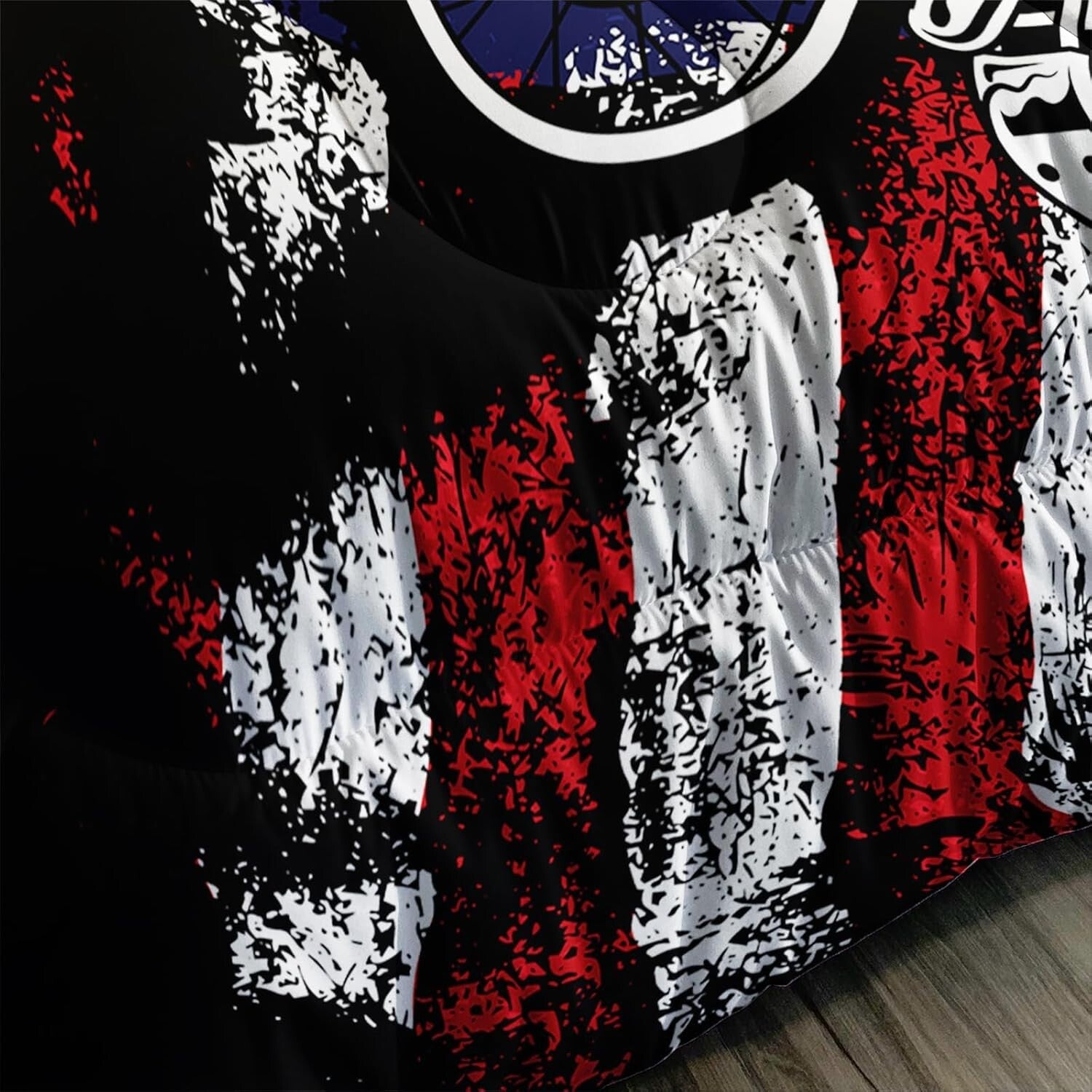 Vibrant Dirt Bike Quilt and Pillowcases Set - Perfect Bedding for Motocross Fans