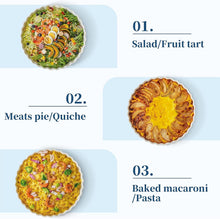 Load image into Gallery viewer, Durable Non-Stick Ceramics 10-Inch Pie Plates with Ruffled Edges, Set of 2