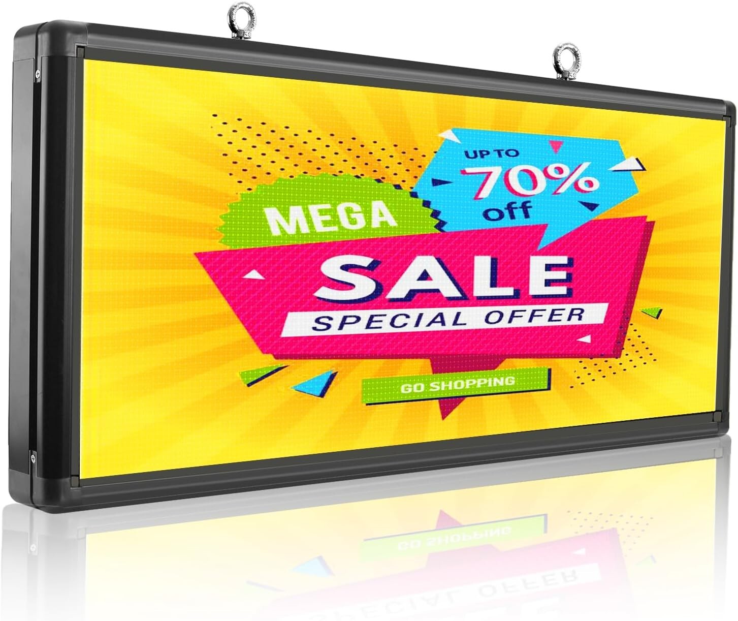 Durable Waterproof 40''x18'' Outdoor LED Advertising Board - Multicolor Display