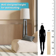 Load image into Gallery viewer, Lightweight Oak-Finish WPC Wainscoting Panels - 16-Count for Easy DIY Decor